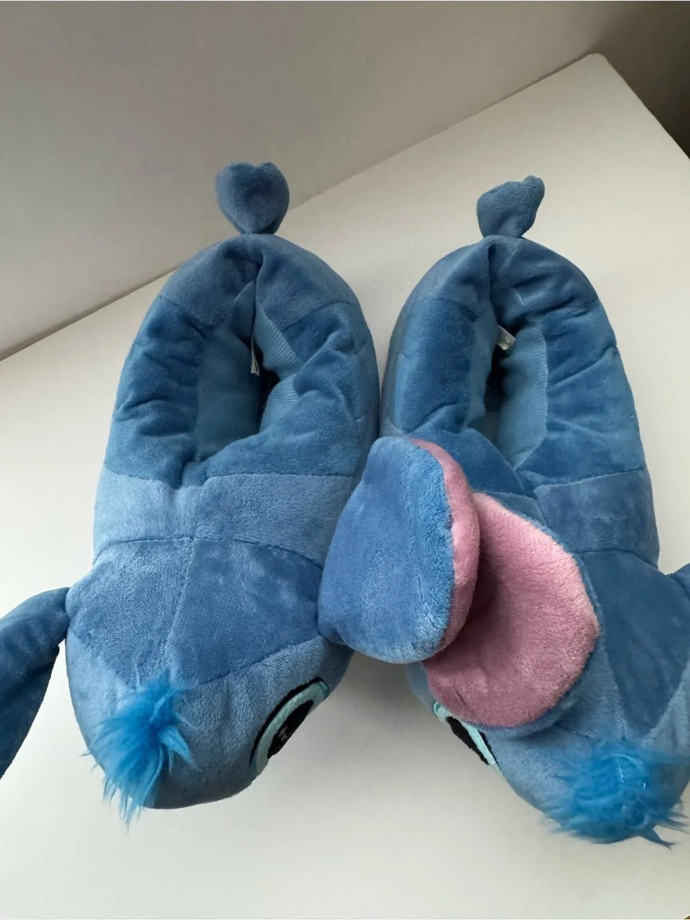 Disney Blue Stitch Plush Bib - Light & Dark Blue